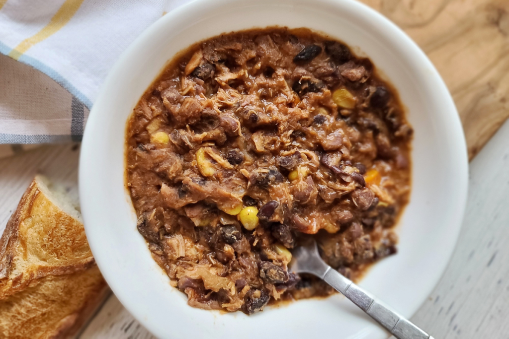 Sweet and Smoky Chicken Chili by Soups From Me To You